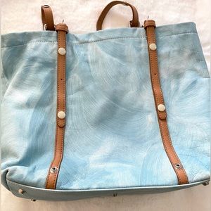 Nicoli genuine leather tote bag